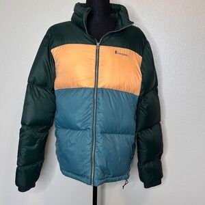 Cotopaxi Solazo Down Jacket Colorblock Green Peach Teal Puffer Women's XL‎